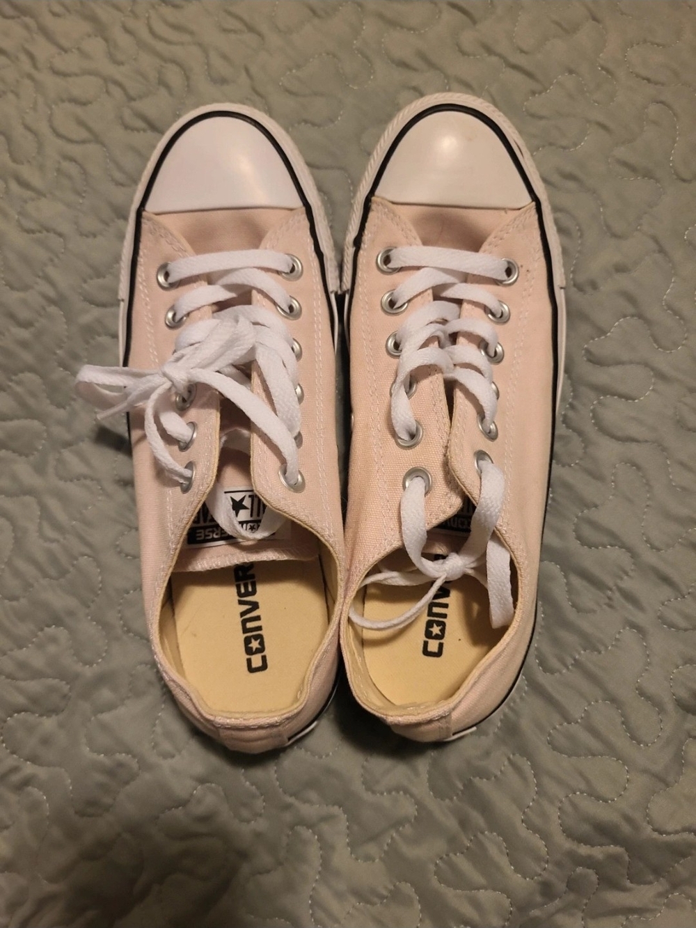 Converse Women's Low Top Canvas Sneakers - Light Pink